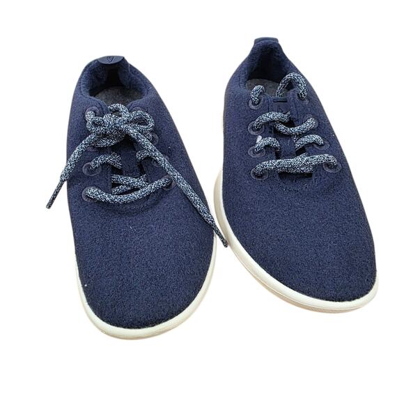 Allbirds Women's Lightweight Wool Runners Sneaker Lace Up Navy Blue Size 7 - Picture 4 of 7